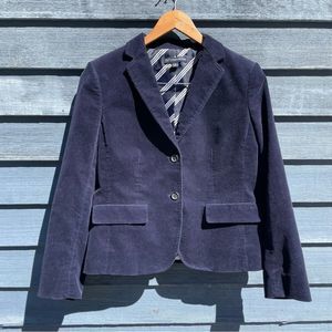 Brooks Brothers 346 blue corduroy button up blazer 8